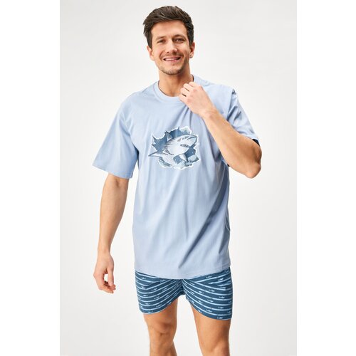 Gino Pamučna pidžama Shark kratka Cijene