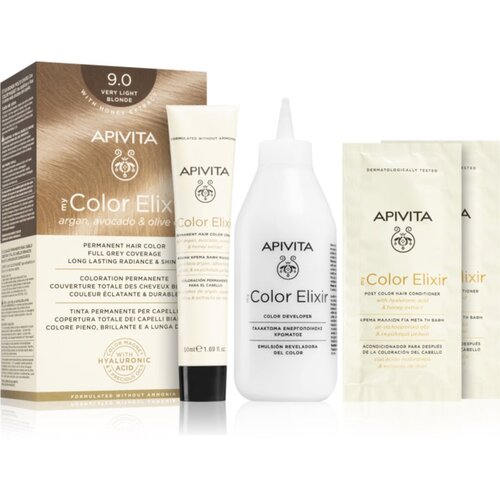 Apivita My Color Elixir barva za lase brez amoniaka odtenek 9.0 Very Light Blonde 1 caps. Cene