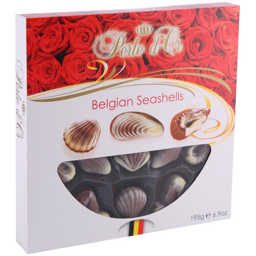 Nepoznato Bombonjera PERLE D'OR školjke 195g Cene