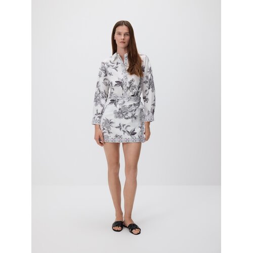 Reserved LADIES` SKIRT - tamnosivo Cene