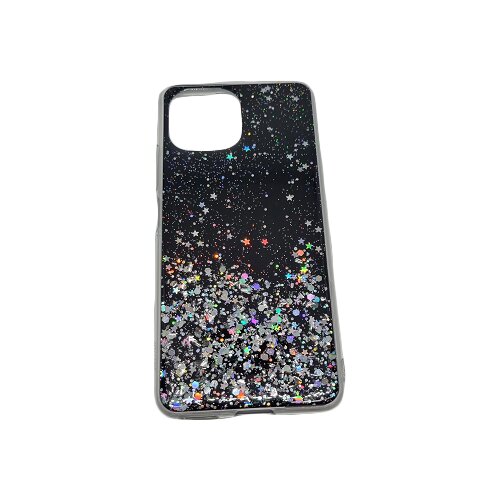 Onasi Silikonski ovitek z bleščicami SPARKLE za Huawei Nova 8i / Honor 50 Lite - črn Cene