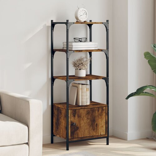  The living store knjižna omara 3-nadstropna dim. hrast 41x30x109,5 cm inž. les - knjižna omara, (21503006) Cene
