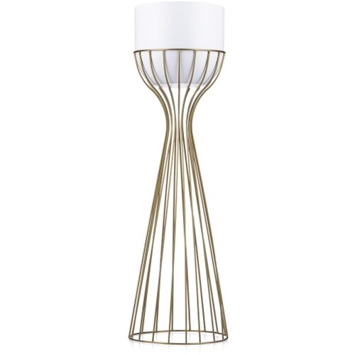  saksija LOFT 68x20 cm zlatna/bela Slike