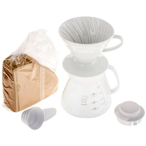 Hario V60 keramički set 02 beli Slike