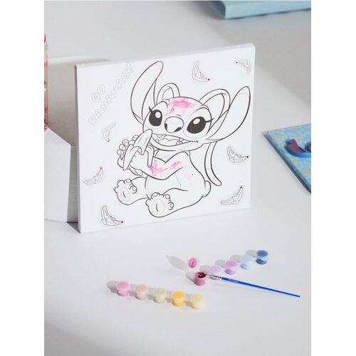Sinsay Set za slikanje s platnom, kistom i bojama 10 pack Lilo &amp;amp; Stitch Slike