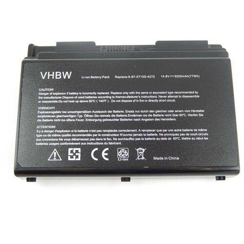 VHBW Baterija za Clevo X510 / X510S, 5200 mAh Slike