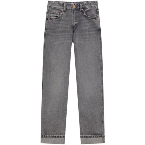 Pull&amp;amp;Bear Kavbojke siv denim Slike