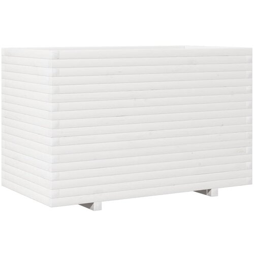 Maison Chic Vrtno cvetlično korito - Cvetlični Lonec belo 110x60x72 cm trdna borovina, (21788936) Cene