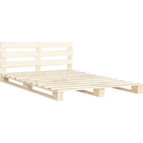 Maison Chic Posteljni okvir - Dvoposteljna postelja - Zakonska postelja iz palet trdna borovina 200x200 cm, (21692723) Cene