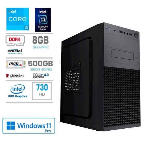 PCX računalnik exam 232, i3 13100/8GB/500GB/W11P -GS4-300W Cene