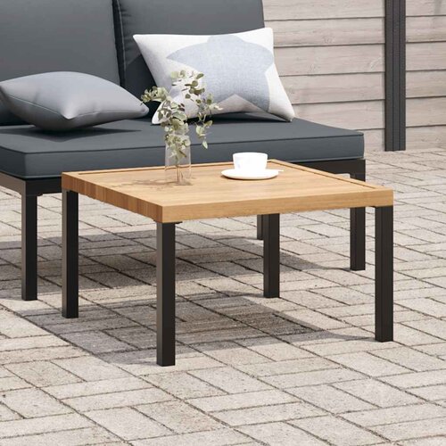  Vrtni stolić za kavu crni 65 x 65 x 40 cm aluminijski Cene