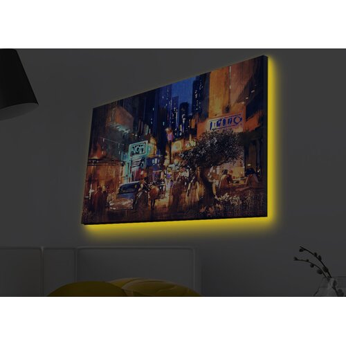 Opviq Slika na platnu sa LED osvetljenjem 45x70cm Cijene