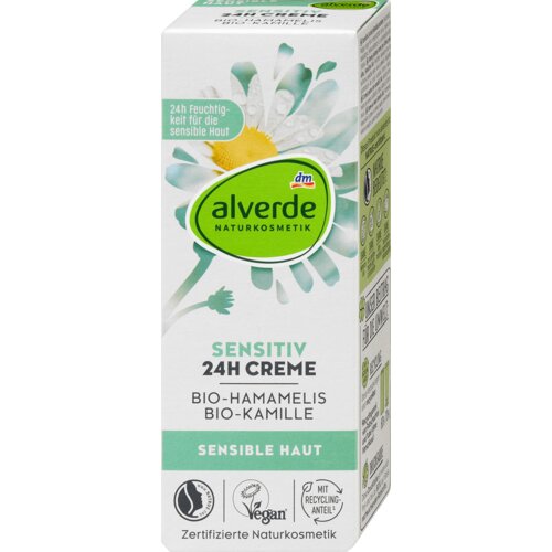 Alverde Naturkosmetik SENSITIV 24H dnevna krema - hamamelis 50 ml Slike