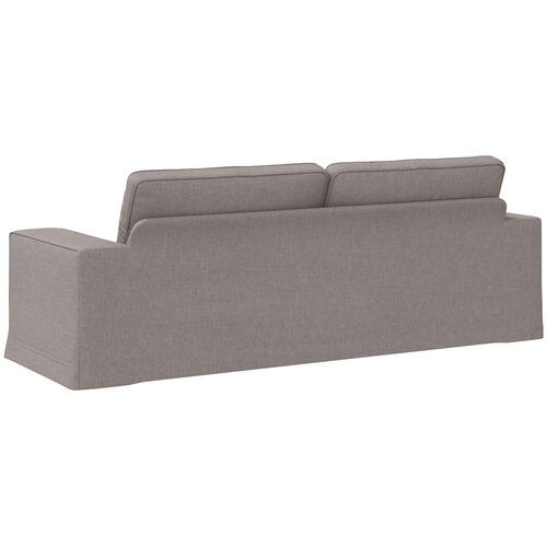 SOFA Sivo-smeđa 222 x 80 x 82 cm tkanina Slike