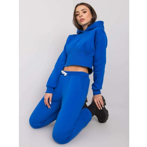 Fashion Hunters Dark blue sweatshirt set with Ambretta pants Slike