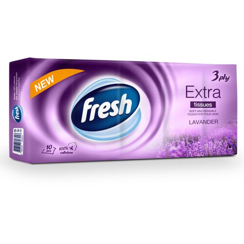 Fresh Papirne maramice EXTRA LAVANDA, 10 komada Cene