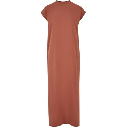 UC Ladies Ladies Long Extended Shoulder Dress terracotta