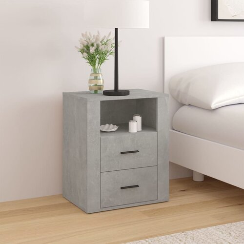 vidaXL Noćni ormarić Siva boja betona 50x36x60cm od konstruiranog drva Cijene