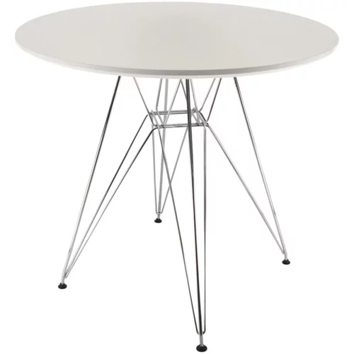 Aga Jedilna miza okrogla 80 cm bela, (21120555)