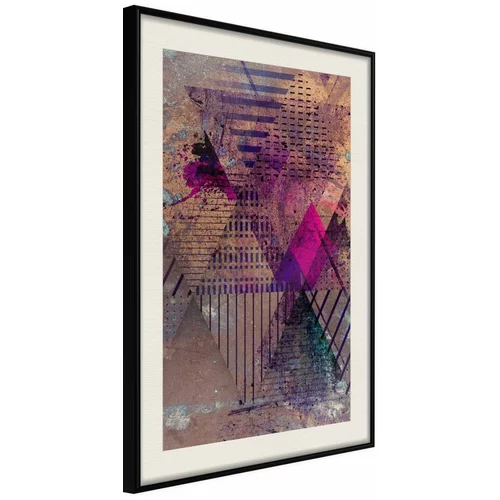  Poster - Pink Patchwork I 40x60