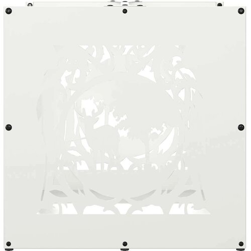 vidaXL Stalak za drva bijela 40x40x40 cm hladno valjani čelik Cijene