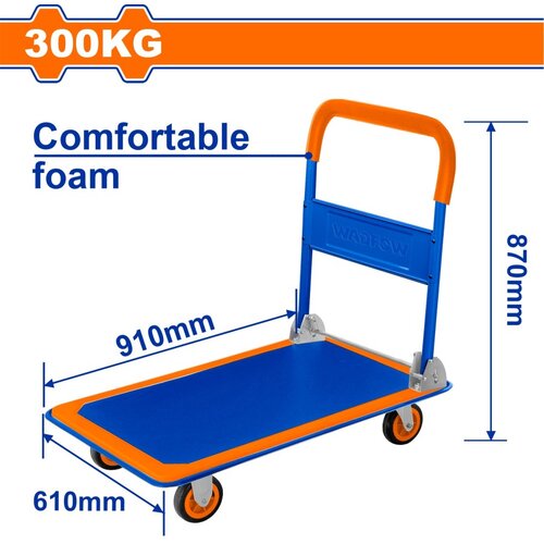 Wadfow WWB1330 ručna transportna platforma sklopiva 300kg Cene