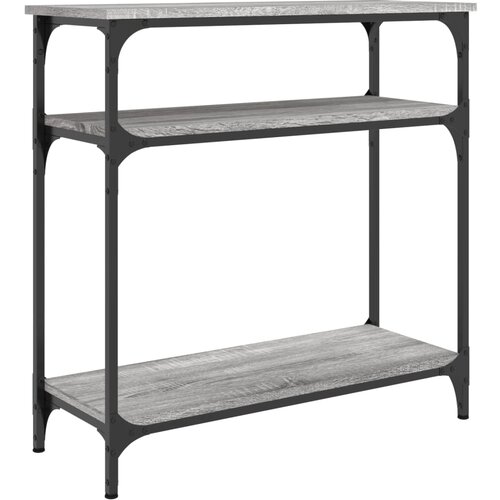  Konzolni stol siva boja hrasta 75x29x75 cm konstruirano drvo Slike