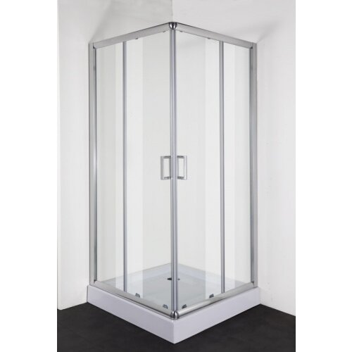 Sanotechnik kvadratna tu&amp;scaron; kabina z drsnimi vrati q-line 80x80x190 (BQ80C) Slike