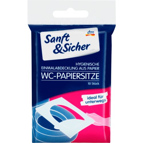 Sanft&Sicher papirna navlaka za wc šolju 10 kom Slike