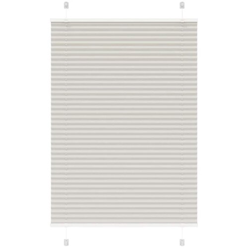 VidaXL Plisirana roleta svijetlosiva 100x100 cm &amp;scaron;irina tkanine 99,4 cm Slike