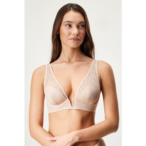 Hugo Boss Podložen modrček BOSS Triangle B Lace Cene