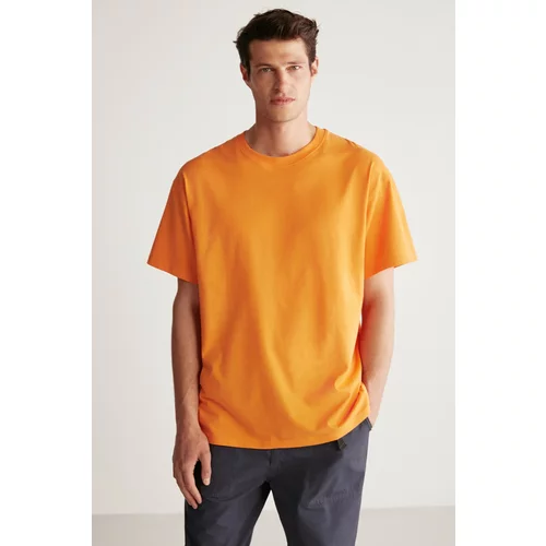 GRIMELANGE Jett Men's Oversize Fit 100% Cotton Thick Textured T-shirt