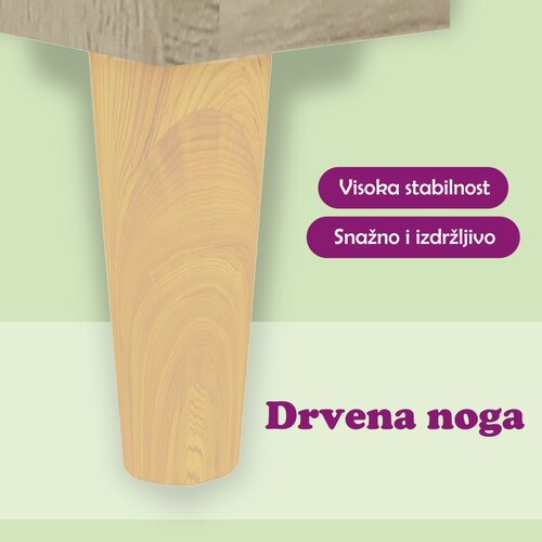  ormarić s nogama od masivnog drva boja hrasta 69,5x30x50 cm Slike