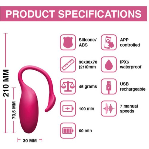 Magic Motion Bullet vibrator - Flamingo, roza Slike