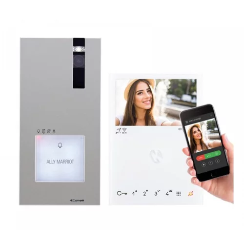 Comelit WiFi video domofon – kit komplet z razpoznavo obraza, (20497715)