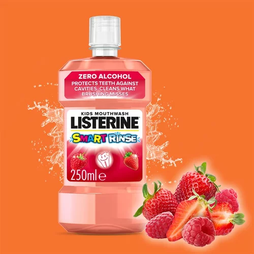 Listerine smart Rinse Mild Berry Mouthwash vodice za ispiranje usta 250 ml