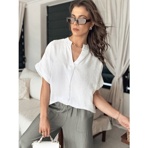 DStreet NAMAYAS women&amp;#039;s blouse white Slike