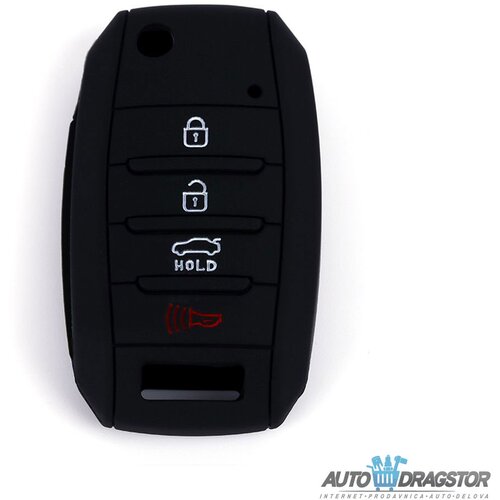 888 Car Accessories silikonska navlaka za ključeve crna kia APT1003.04.B Cene