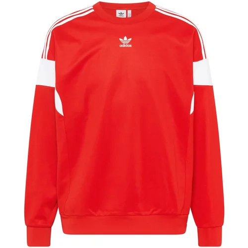 Adidas Sweater majica krvavo crvena / bijela