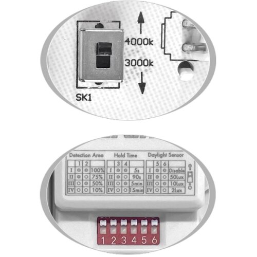  Ecolite WMAT300/HF-15W/CR - LED plafonsko svetlo sa senzorom LED/15W/230V crna Slike