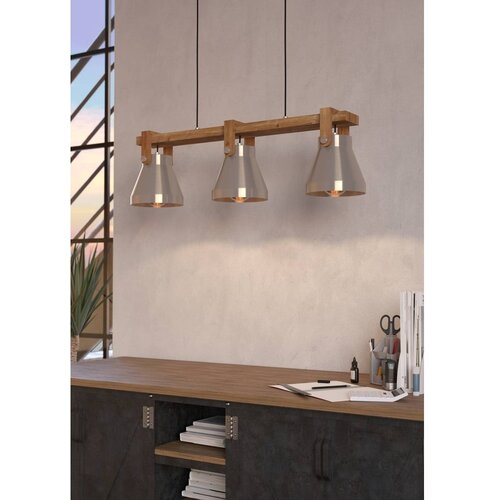 Eglo 43952 - Luster na sajli CAWTON 3xE27/40W/230V Slike