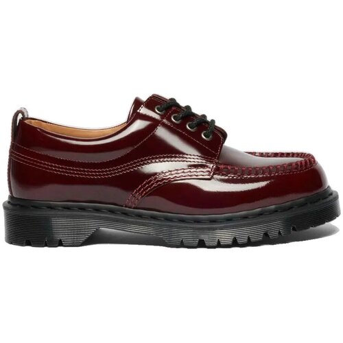 Dr. Martens Čevlji Derby Mocassins Lowell cuir verni Rdeča Slike
