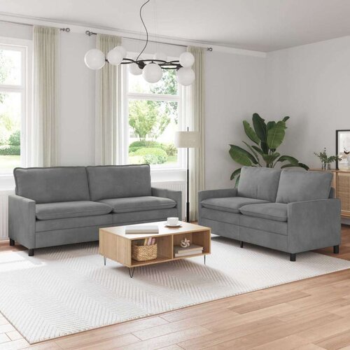  Set sofe 2 pcs Tamnosiva Baršun Cene