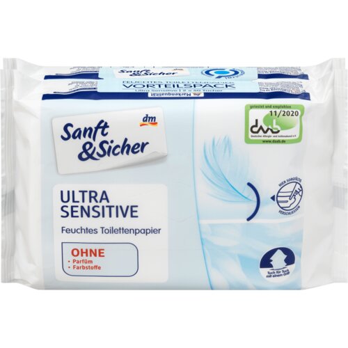 Sanft&Sicher Ultra Sensitive vlažni toalet papir 100 kom Cene