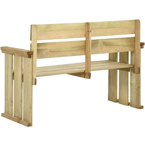 VidaXL Vrtna klupa 121 cm od impregnirane borovine Slike