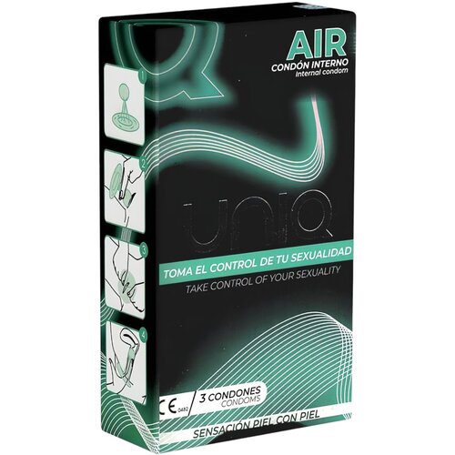 Uniq Air - tanke ženske prezervative (3 kom) Slike