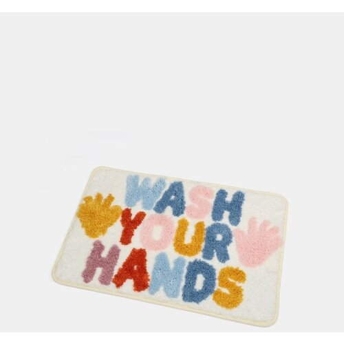Sinsay Kupaonska prostirka s natpisom "Wash your hands" Cijene
