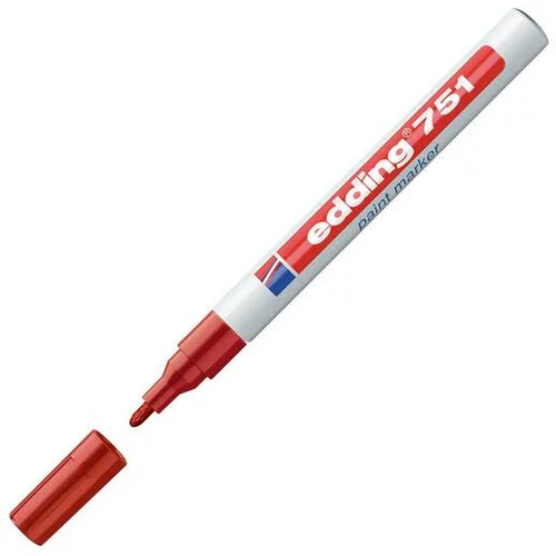 Edding marker z lakom EDE751002 E-751, 1-2 mm, rdeč 10 KOS