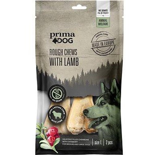  Primadog rough chews jagnjetina i borovnica l 140 g (13,5 cm, 2 kom) Cene