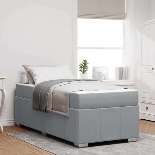  Krevetna konstrukcija Svjetlosiva 90 x 190 cm tkanina Cene